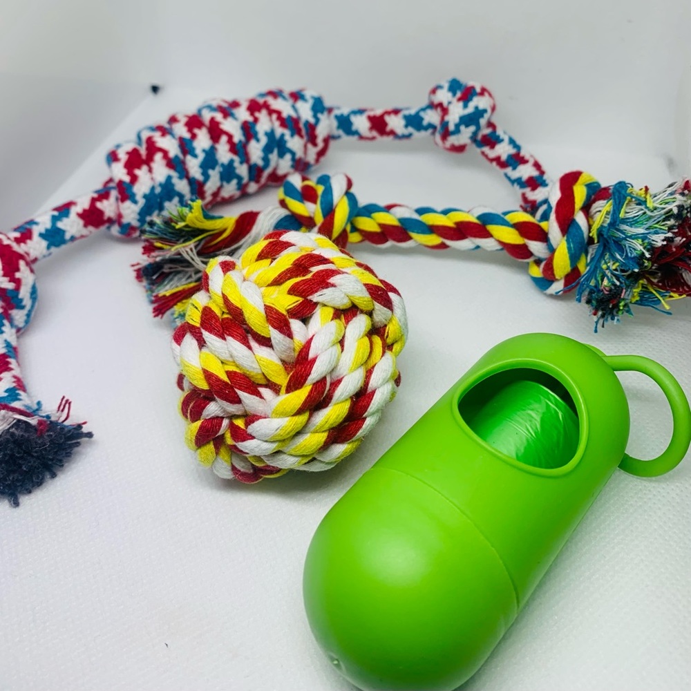 4Pcs Rope Kit Chew Toy Set Interactive Play for Dog NEW!!! - Picture 3 of 13